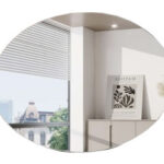 Big Oval Mirror 29"x 50"x 3/16" clear mirror, polished edge